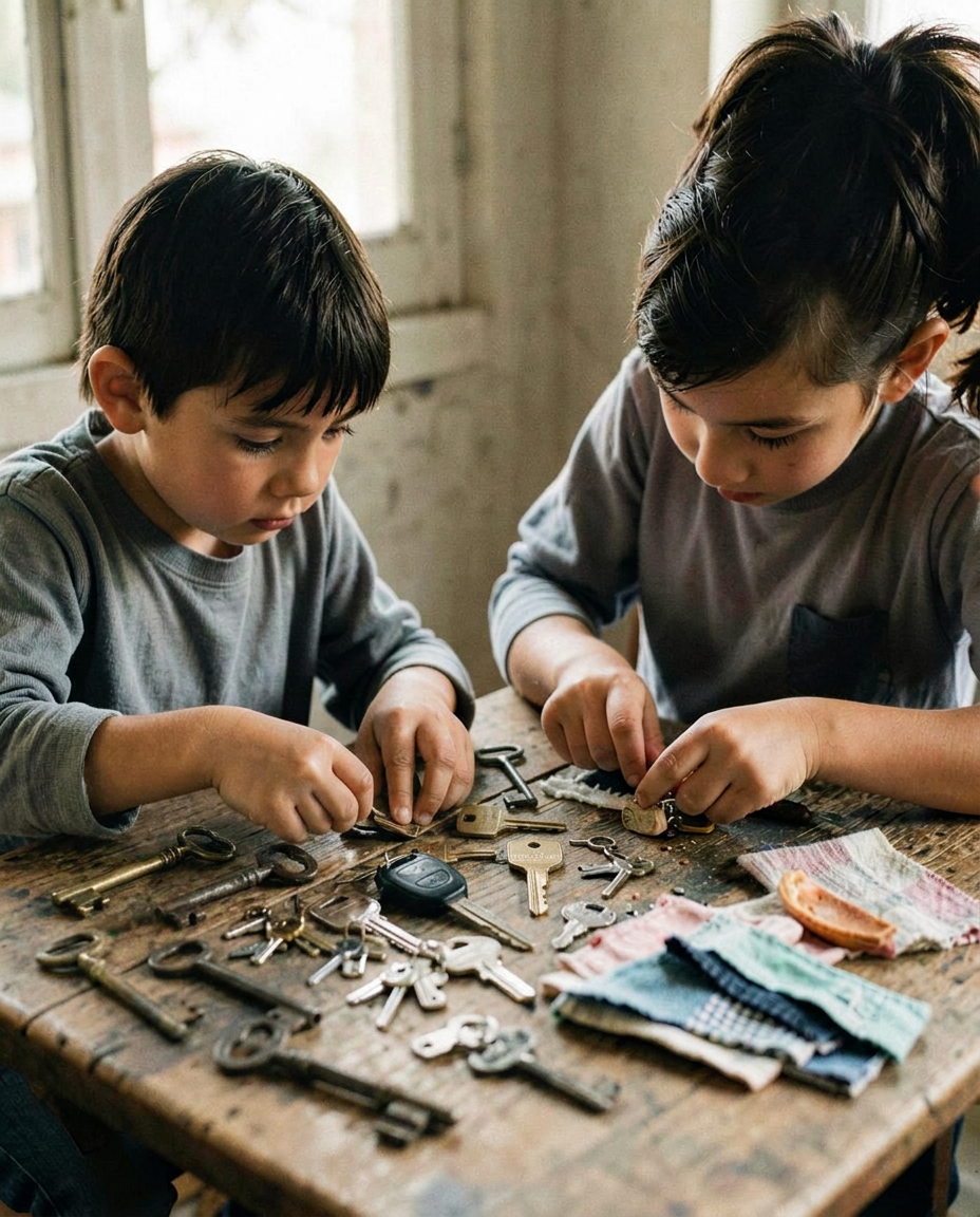 Elementary-aged students exploring a book together during a classroom activity