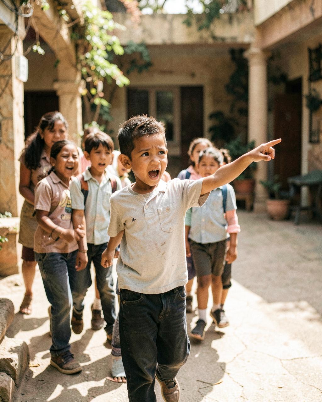 An elementary-aged student taking part in a hands-on classroom experience